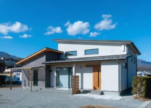 暖かなスキップフロアの家